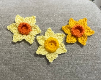 Daffodil, Daffodils, Pet Accessories, Pin Badge/Brooch, Appliqué, Accessory