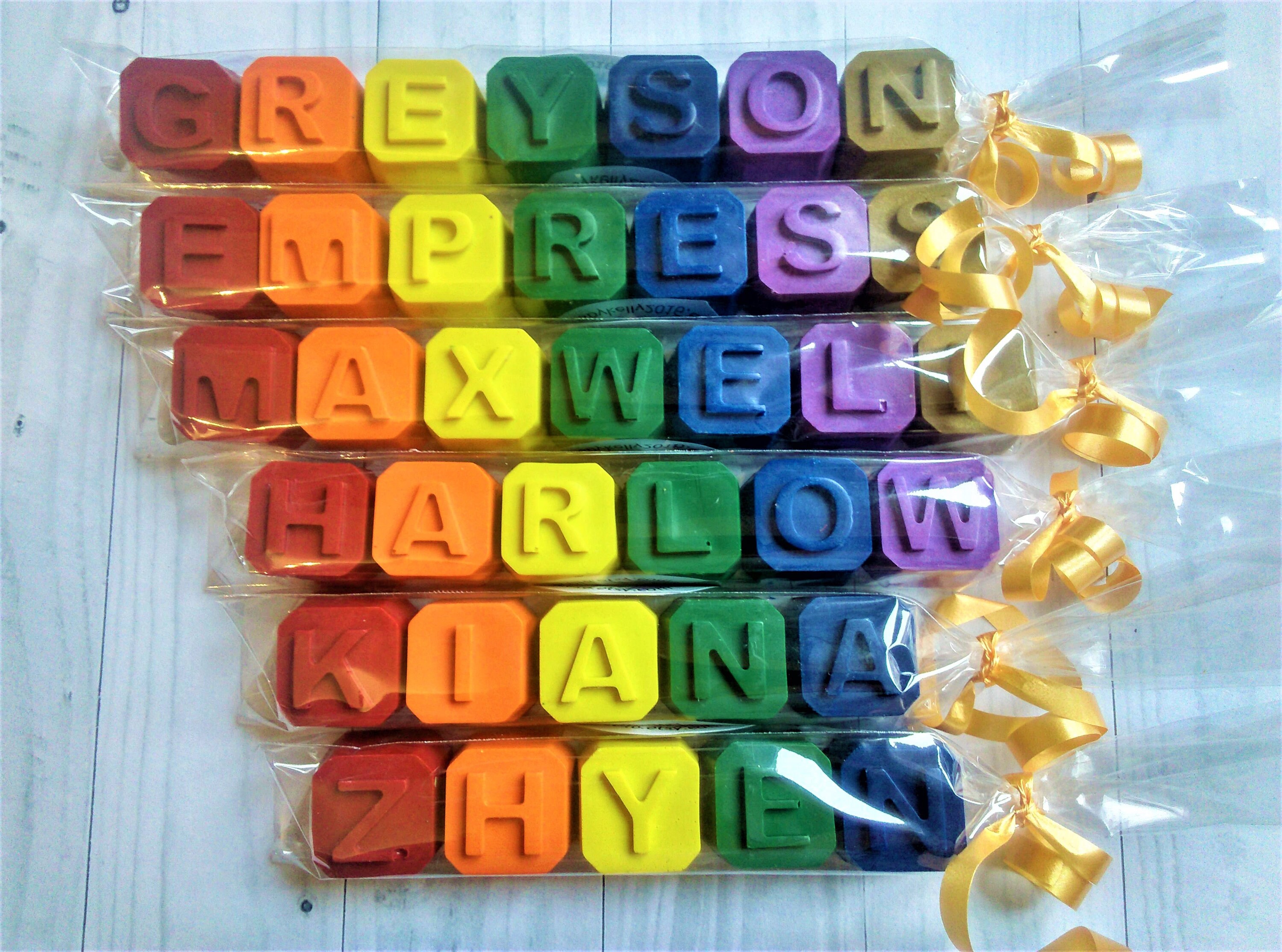 Personalised Name Crayons Crayon Gift Birthday Gift Kids Etsy UK