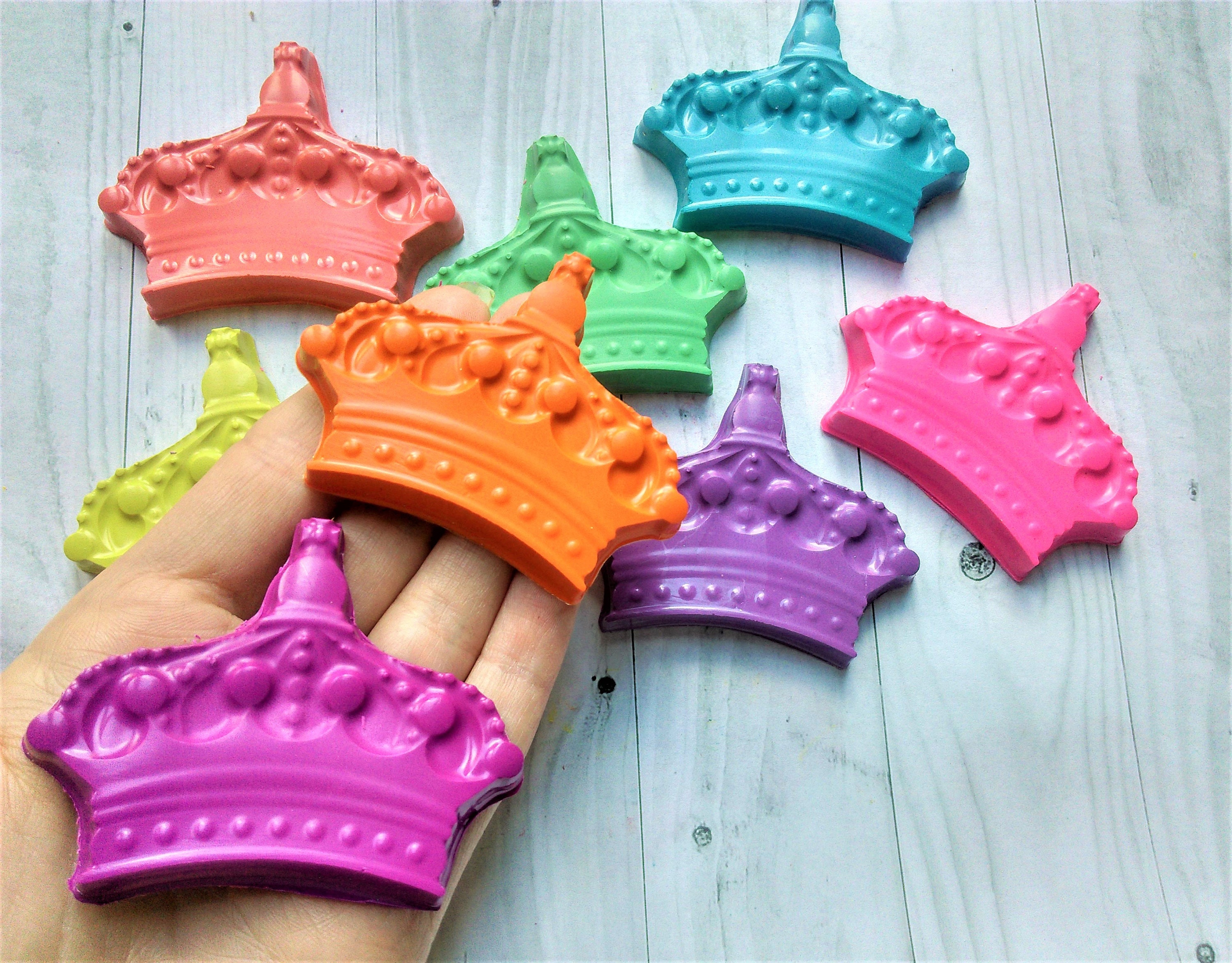Royal Crown Crayons Fairy Tale Crayons King Queen Party Etsy