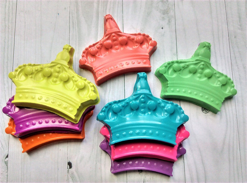 Royal Crown Crayons Fairy Tale Crayons King Queen Party Etsy