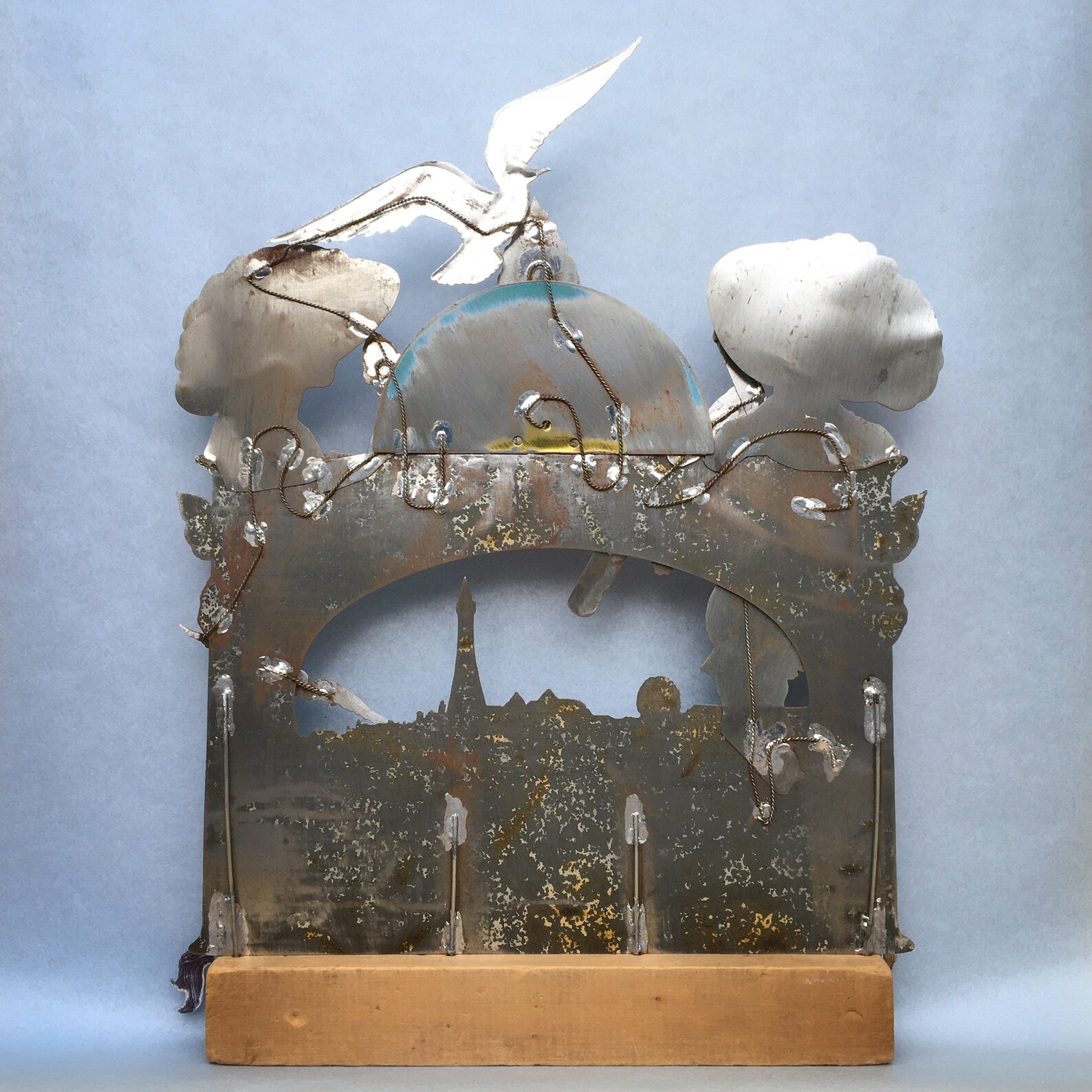 Recycled Vintage Tin Art edwardian Blackpool Etsy