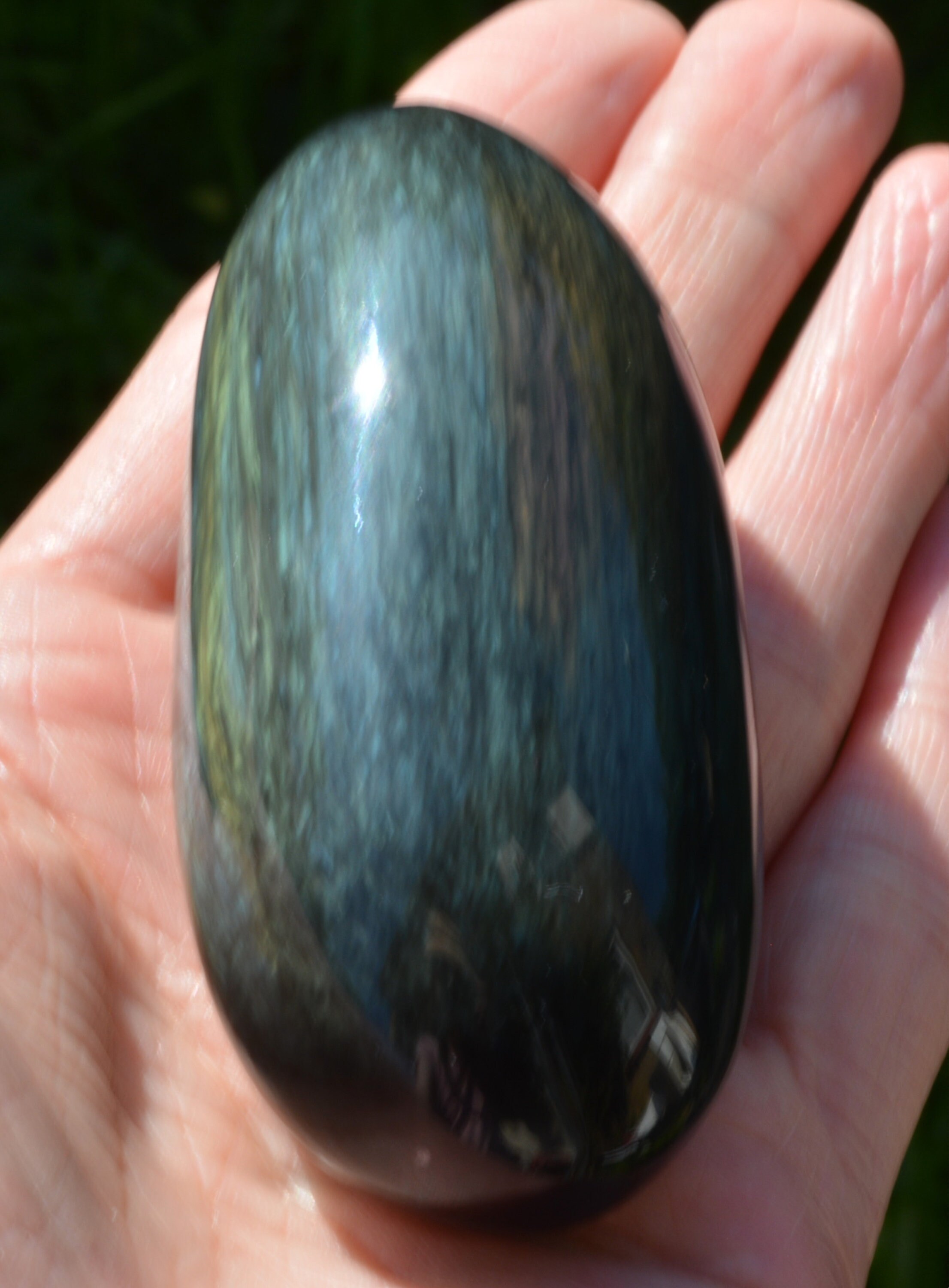 Velvet obsidian polished crystal rare polished rainbow velvet Etsy