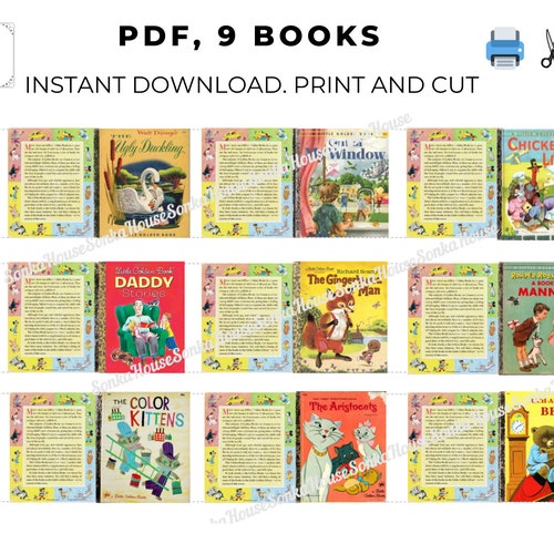 PDF Instant Download 9 Covers Book Little Golden Books - Etsy