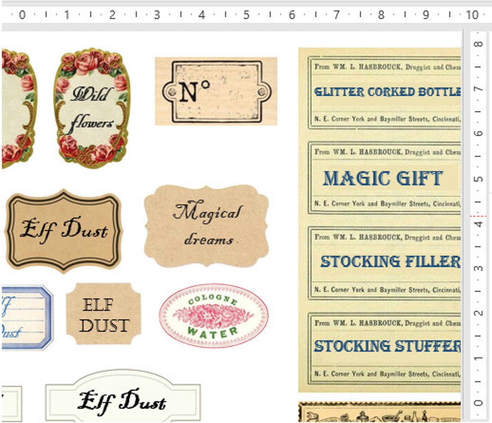 PDF Bottles Labels, Fairy Magic Vintage Pharmacy Labels, DIY Mini ...