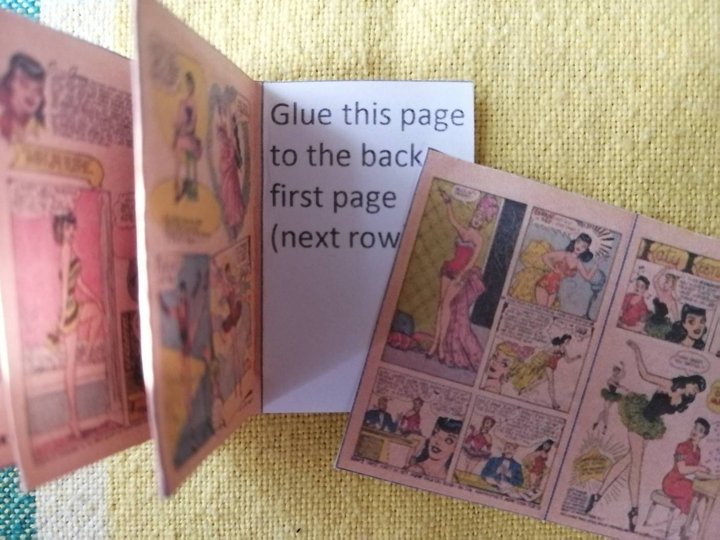 Foldable Mini Comics Miniature Printable PDF 1/12 Instant Download, Mini Comics Magazine ...