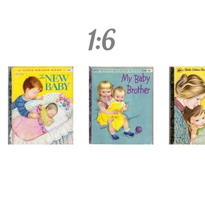 PDF Instant Download 8 Cover Book Little Golden Book Dollhouse Scale 1: ...