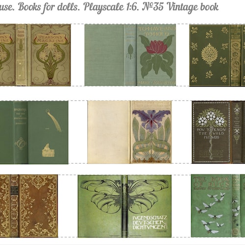 Printable Miniature Book Covers 275 Covers in PDF 124 SCALE
