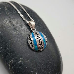 ancient greek jewls silver opal