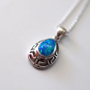 opal stone silver925 meander greek