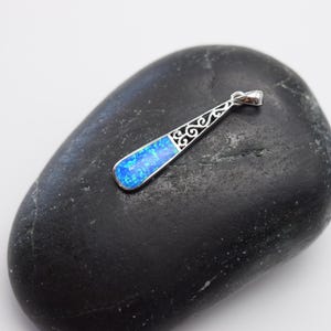 silver pendant greek opal