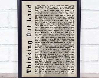 Thinking out loud | Etsy