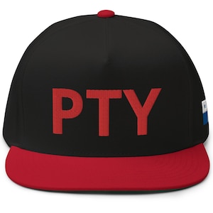 Cappellino da camionista Panama PTY Flat Bill: souvenir panamense