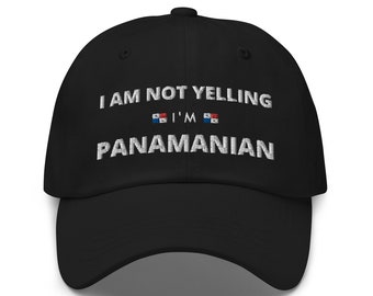 Panamanian Pride Dad Hat: Funny Panama Souvenir