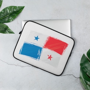 Panama Flag Laptop Sleeve, Panama Flag, Panamanian Souvenirs, Panamá, Panama Gitfts, Gifts for Panamanians, PTY, Panama Culture, Panamanian