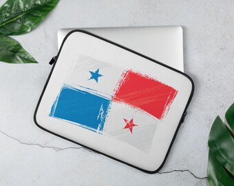 Panama Flag Laptop Sleeve: Panamanian Pride, Water Resistant