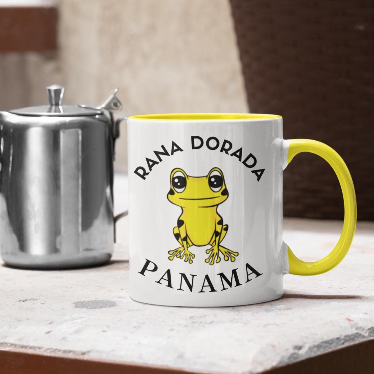 Rana Dorada Panama Coffee Mug: Golden Frog Souvenir - Etsy