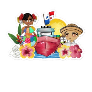 Panama Conga Pollera y Amigos Sticker