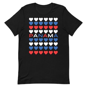 Panama Tricolor T-Shirt, Panama Shirt, Panamanian Tshirts, Panamanian Culture, Panama, Panama Souvenirs, Panama Gifts, PTY Tshirts, PTY,