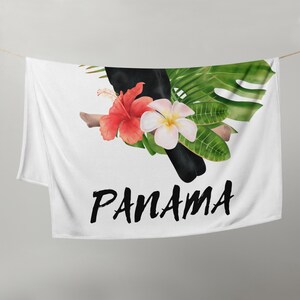 Panama Flora and Fauna Throw Blanket image 2