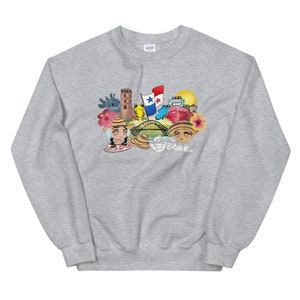 Panamá y Amigos Unisex Sweatshirt, Panama Sweatshirt, Sudadera de Panamá, Panama Souvenirs, Panama, Panama Gifts, Panama Canal, Montuno