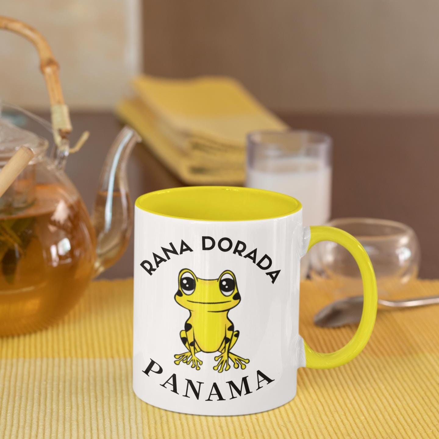 Rana Dorada Panama Coffee Mug: Golden Frog Souvenir - Etsy