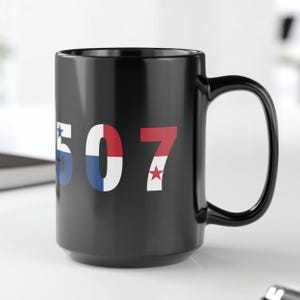 507 Panama Mug, Panama Coffee Mug Panamanian Mug, Panama Culture, 507, Panama Souvenirs Panama, Panamá Panamanian Code Mug Regalos de Panamá