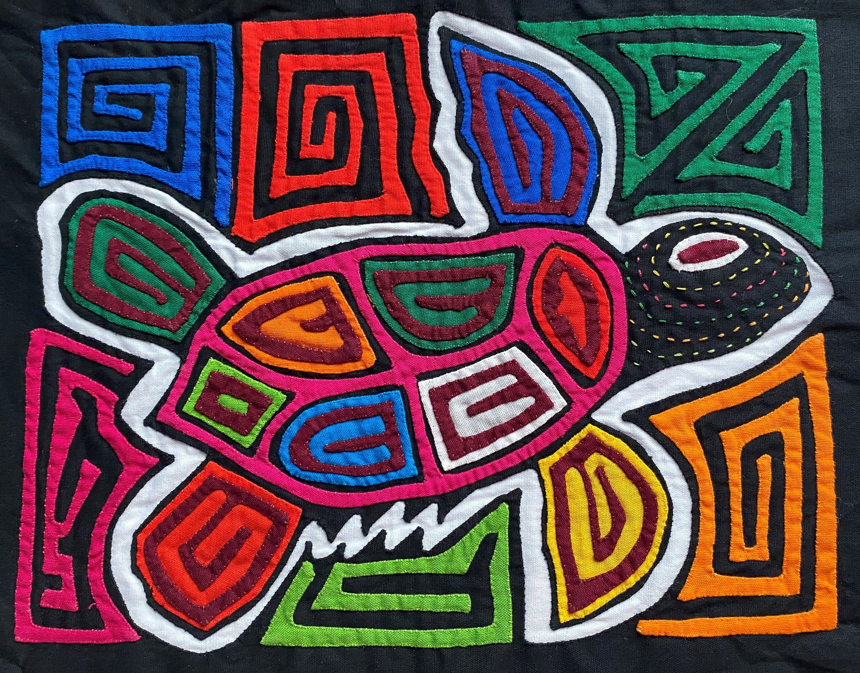 Panama Mola, Turtle Mola, Tortuga Mola, Medium Size Mola, Mola