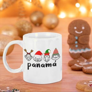 Panama Christmas Coffee Mug: Fauna Characters, Viva Panamá