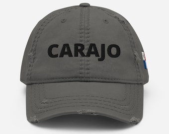 Funny Panama Distressed Dad Hat