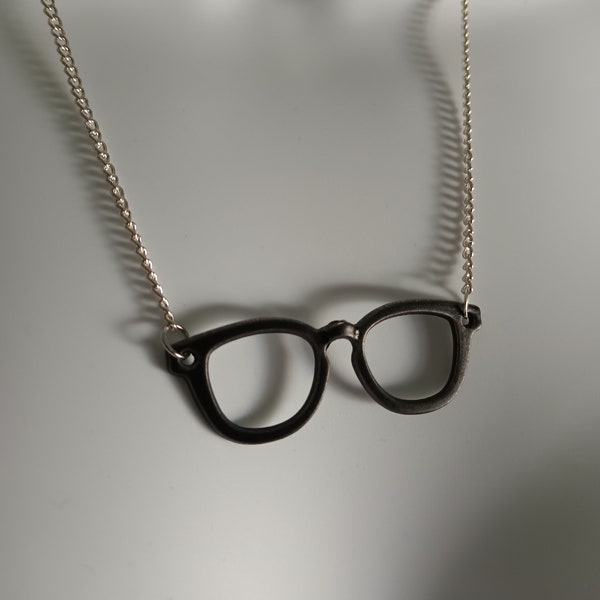 Glasses Necklace - Nerdy Girl Necklace