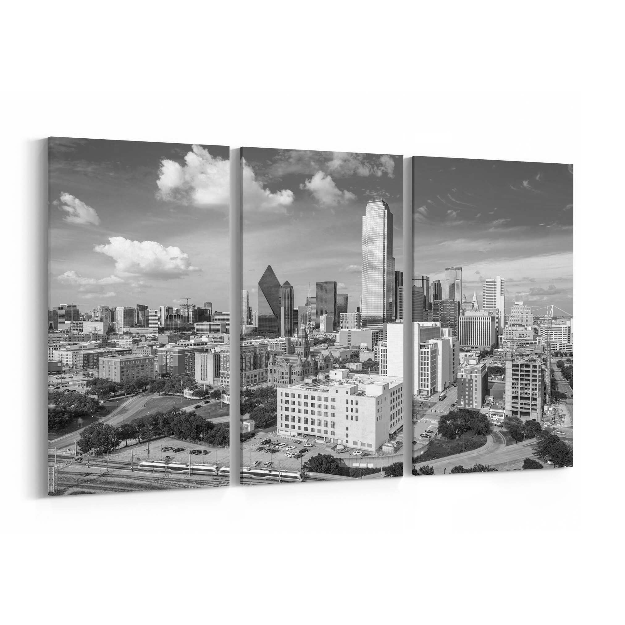 Dallas Skyline Wall Art Dallas Canvas Print Texas Multiple Etsy