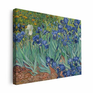 Irises    van Gogh Wall Art || Irises    Canvas Print ||Multiple Sizes Wrapped Canvas on Wooden Frame