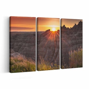 Badlands Canvas print || Badlands Wall Art || Badlands Poster || Badlands home decor || Badlands Print
