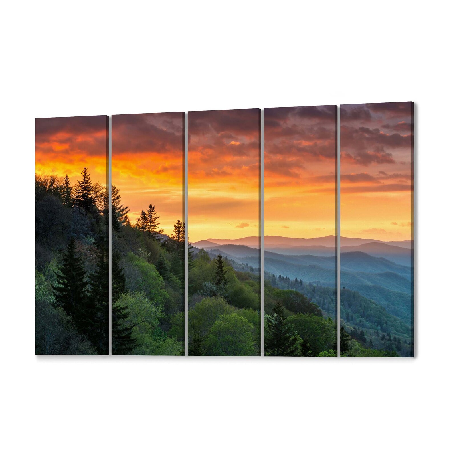 Great Smoky Mountains Wall Art Canvas Great Smoky Mountains Etsy