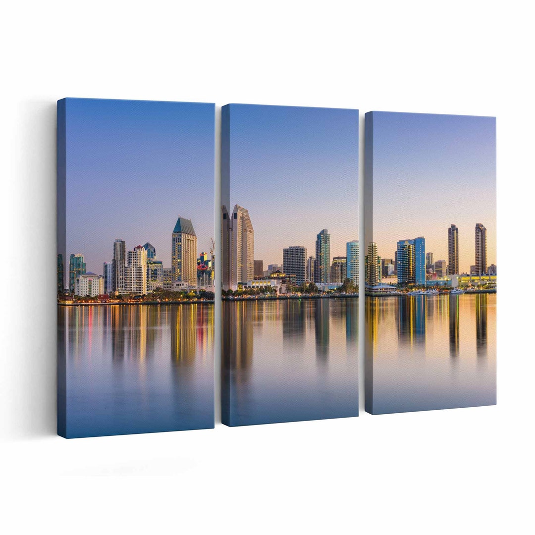 San Diego Skyline Canvas Print San Diego Skyline Wall Art San Diego