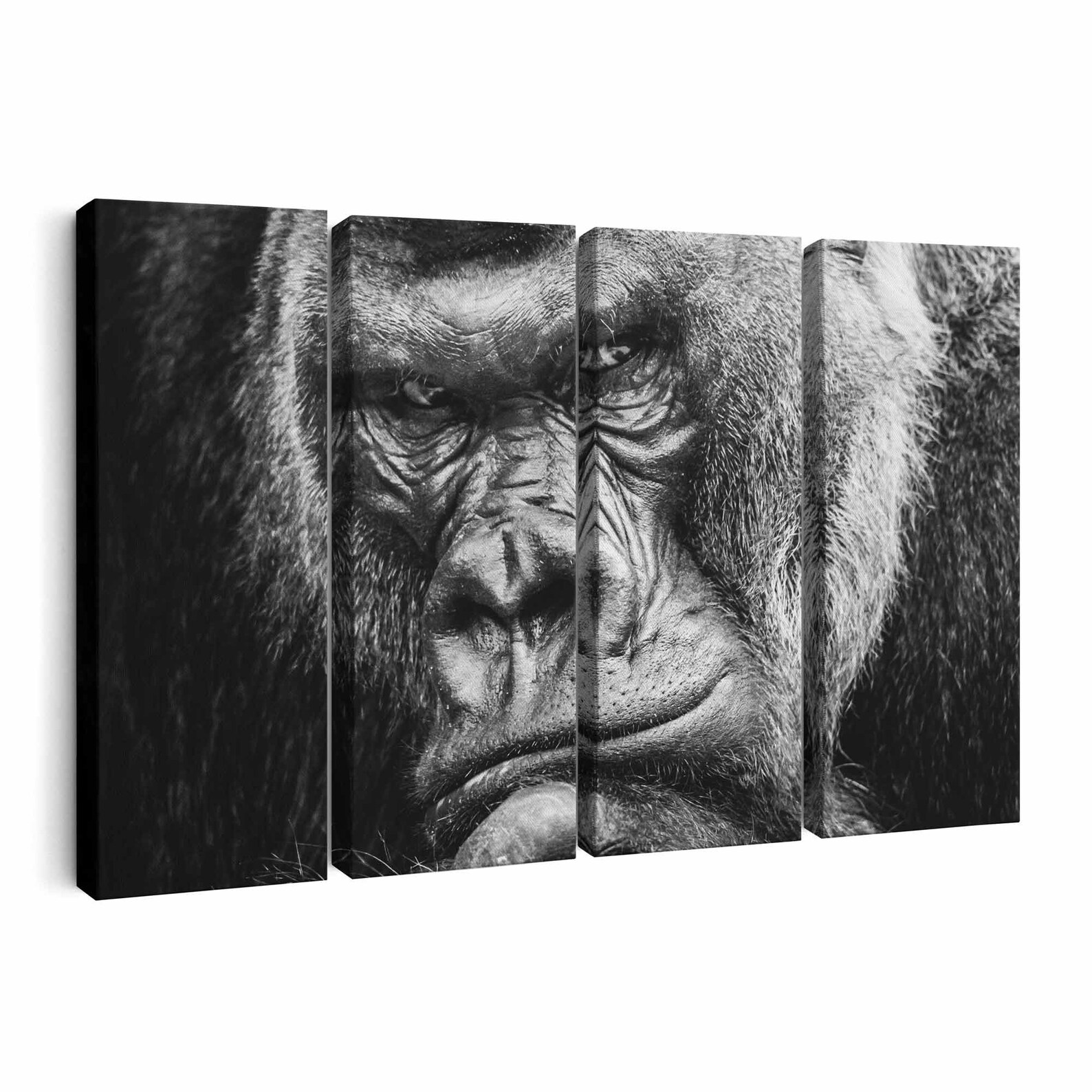 Gorilla Canvas Print Gorilla Wall Art Canvas Multiple Sizes Etsy