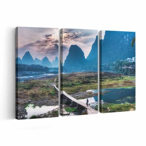 Yangshuo Canvas print || Yangshuo Wall Art || Yangshuo Poster || Yangshuo home decor || Yangshuo Print