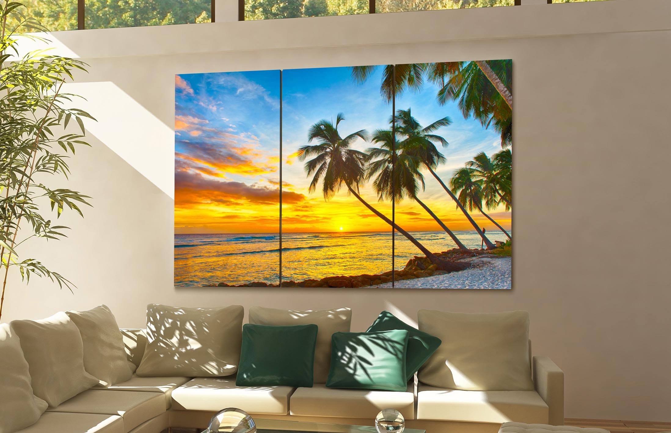 Caribbean Island Canvas Print Caribbean Island Wall Art Canvas Etsy