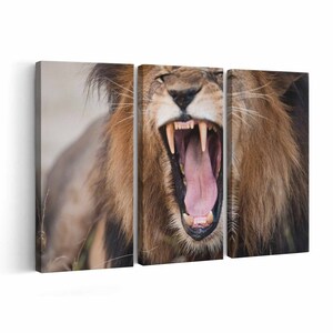 Lion Canvas print || Lion Wall Art || Lion Poster || Lion home decor || Lion Print