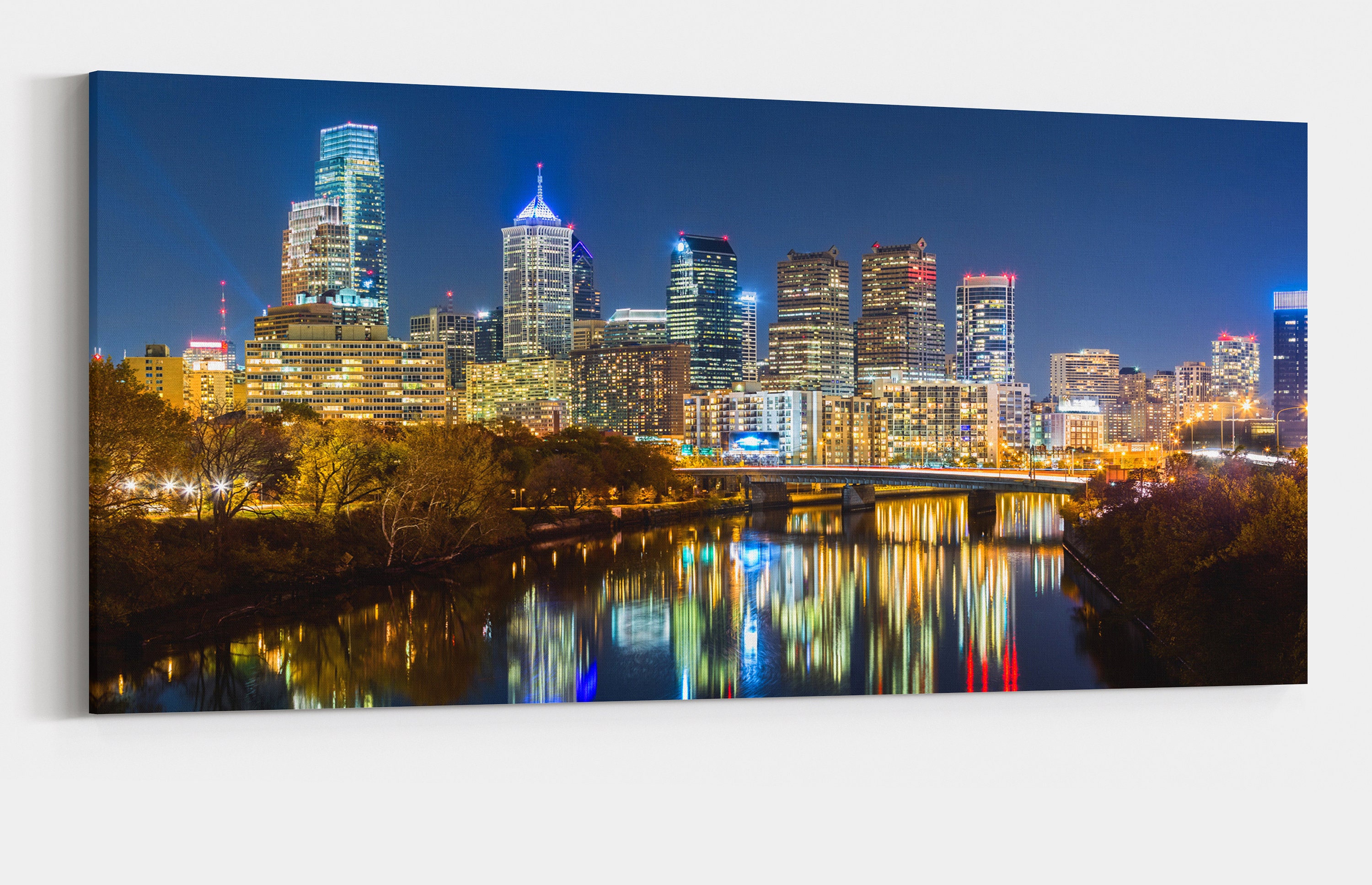 Philadelphia skyline Philadelphia wall art Philadelphia city