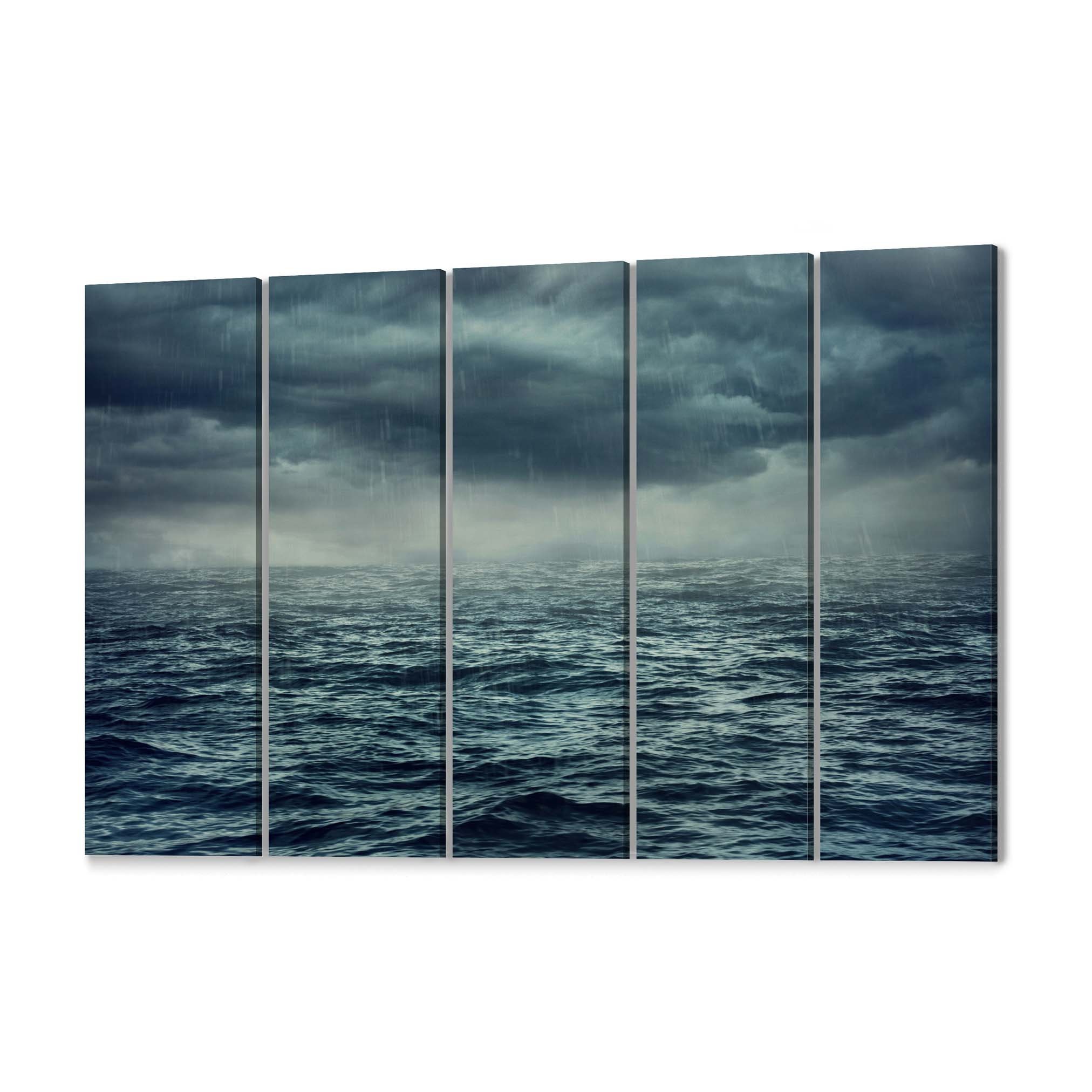 Stormy Sea Canvas Print Stormy Sea Wall Art Canvas Multiple Etsy