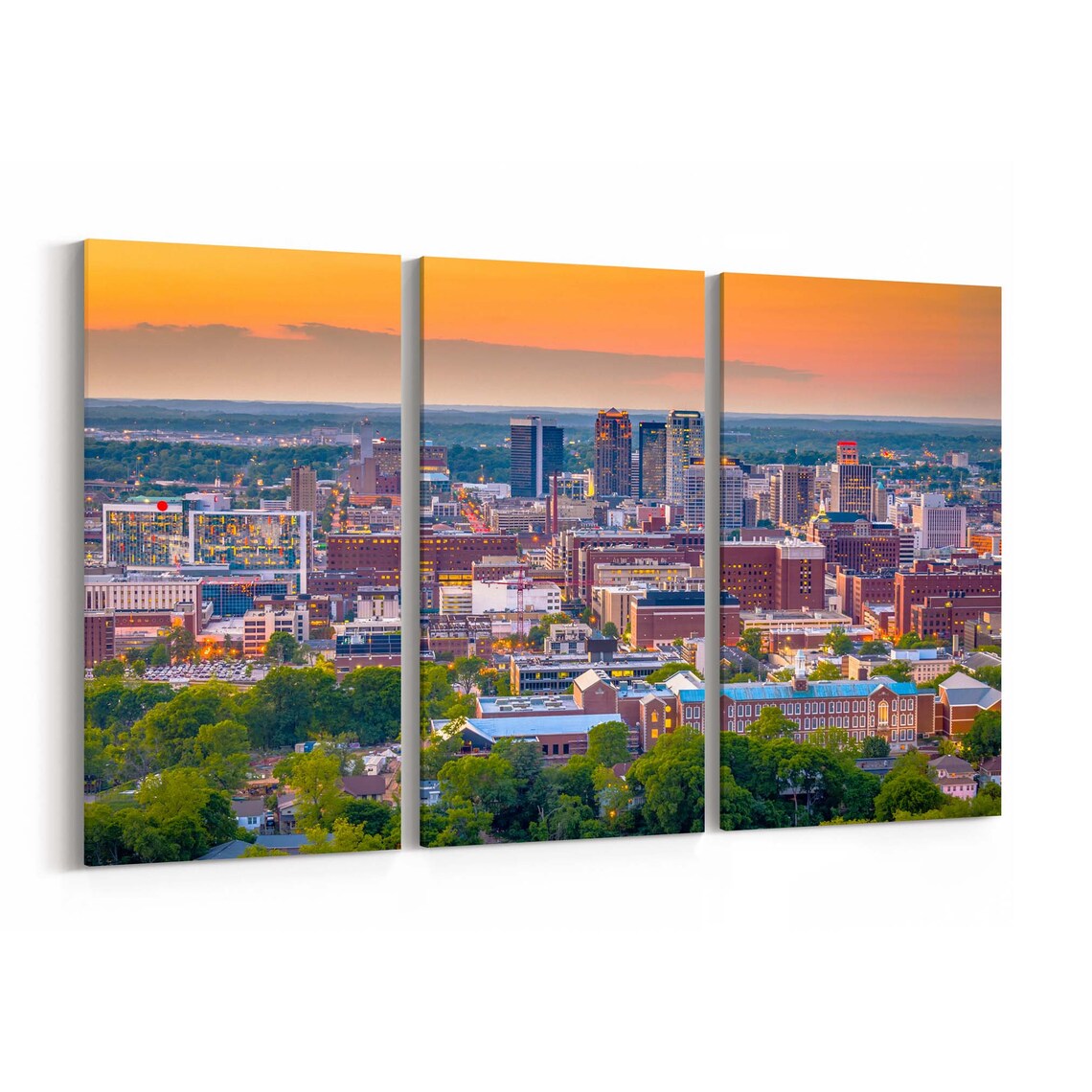 Birmingham Canvas Print Birmingham Wall Art Canvas Alabama Etsy