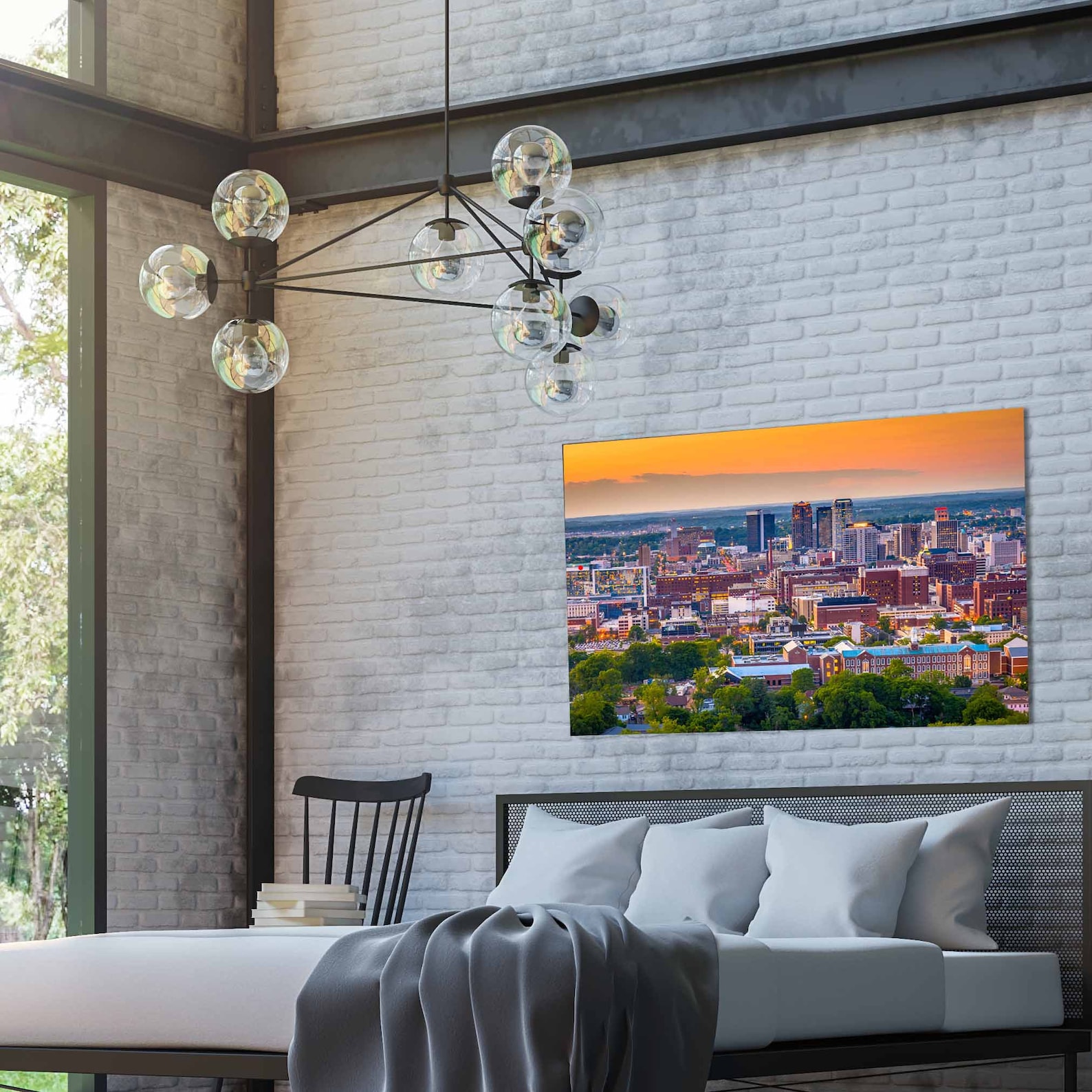 Birmingham Canvas Print Birmingham Wall Art Canvas Alabama Etsy
