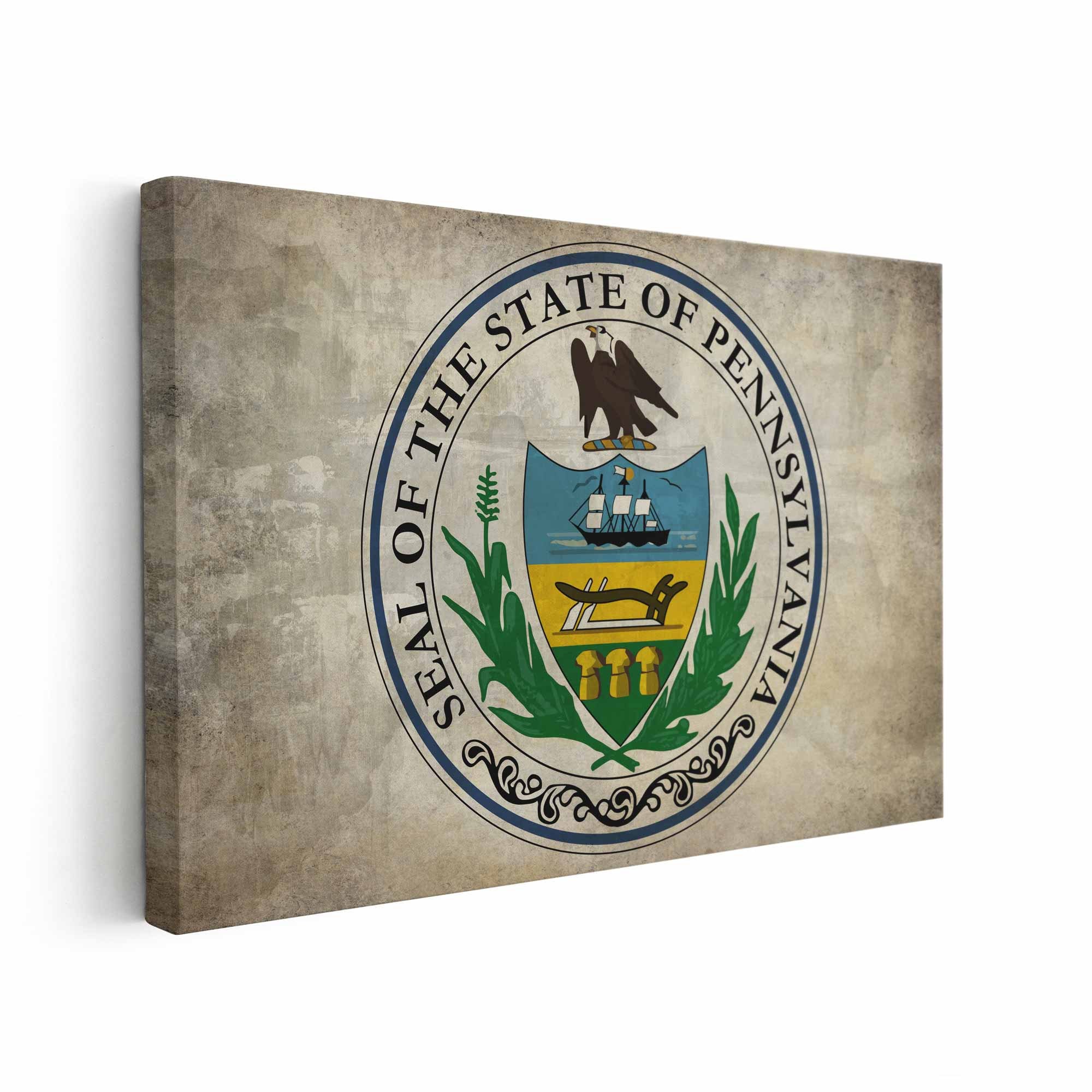 Pennsylvania State Seal Canvas print Pennsylvania State - Etsy.de