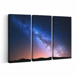 Impresión de lienzo de cielo estrellado // Arte de pared de cielo estrellado // Cartel de cielo estrellado // Decoración del hogar de cielo estrellado // Impresión de cielo estrellado