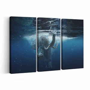 Elephant Canvas print || Elephant Wall Art || Elephant Poster || Elephant home decor || Elephant Print