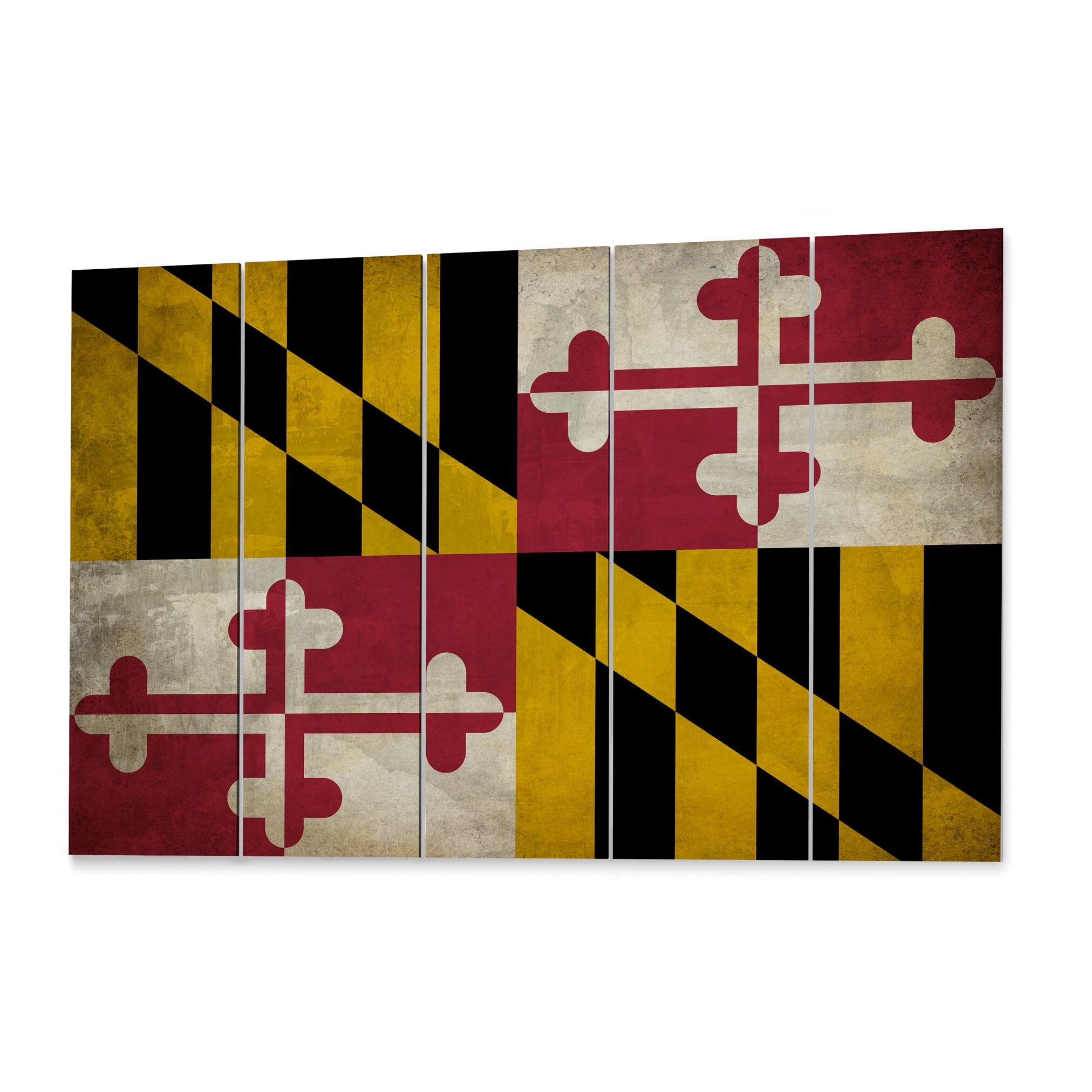 Maryland State Flag Canvas Print Maryland State Flag Wall Art Etsy