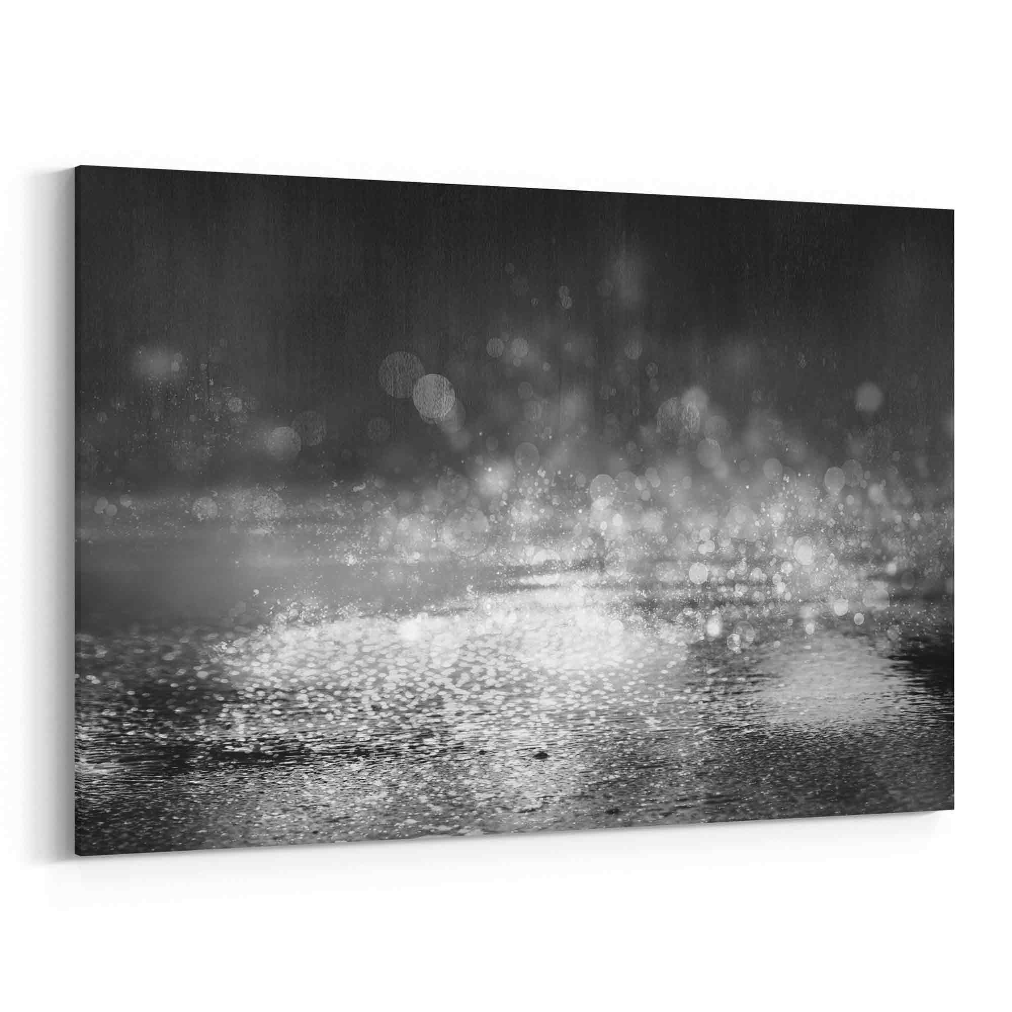 Rain Canvas Print Rain Wall Art Multiple Sizes Wrapped Etsy