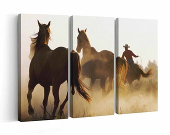 Wild Horses Canvas print || Wild Horses Wall Art || Wild Horses Poster || Wild Horses home decor || Wild Horses Print