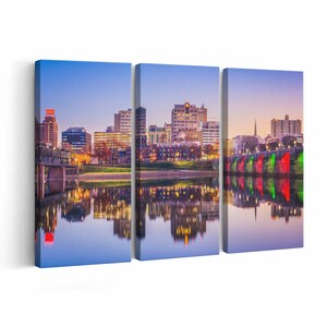 Harrisburg Skyline Canvas print || Harrisburg Skyline Wall Art || Harrisburg Skyline Poster || Harrisburg Skyline home decor || Harrisburg S